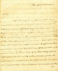 Letter from Gouverneur Morris to Nathanael Greene