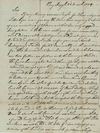 Letter from Colonel George Roberts to John F. Grimke, March 22, 1779