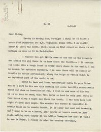 Letter from Gertrude Sanford Legendre, September 30, 1942