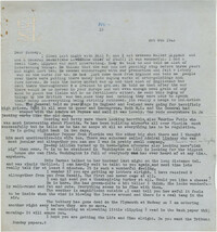 Letter from Gertrude Sanford Legendre, October 6, 1942