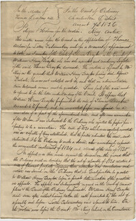 A copy of a decree in the Court of the Ordinary in Charleston, South Carolina, August 7, 1826