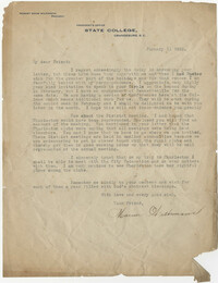 Letter from the Office of Robert Shaw Wilkinson, January 11, 1922