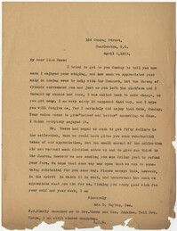 Letter from Ada C. Baytop to 