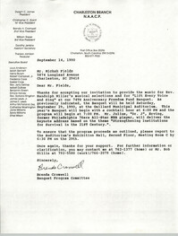 Letter from Brenda Cromwell to Michah Fields, September 14, 1990