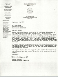 Letter from Brenda Cromwell to Roy Jones, September 14, 1990