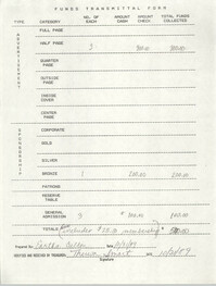 Funds Transmittal Form, E. Culton and Theresa Smart, October 31, 1989