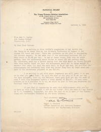 Letter from Madel T. Everett to Ada C. Baytop, October 6, 1922