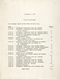Statement, National Board of the Y.W.C.A. of the U.S.A., October 6, 1971