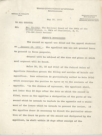 United States Court of Appeals, Fourth Circuit, Clerk's Memorandum, May 30, 1972
