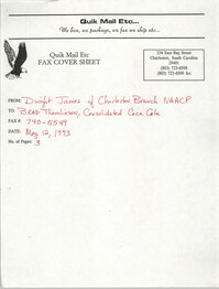 Letter from Dwight James to Brad Thomlinson, May 12, 1993