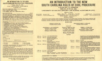 An Introduction to the New South Carolina Rules of Civil Procedure, Continuing Judicial Education Seminar, June 28, 1985