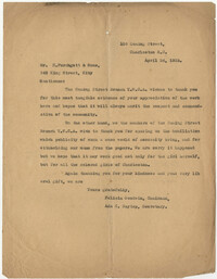 Letter from Felicia Goodwin and Ada C. Baytop to M. Furchgott and Sons, April 24, 1923