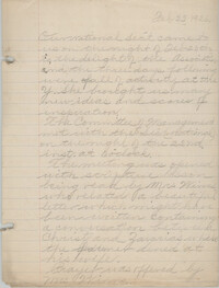 Minutes to the Board of Management, Coming Street Y.W.C.A., February 22, 1926