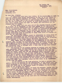 Letter from Ella L. Smyrl to C. E. Johnson, April 8, 1929