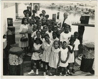 Photograph of Children on a Dock