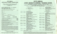 Sixth Annual Judge Advocate General Training School, Continuing Legal Education Seminar Pamphlet, March 2-3, 1985