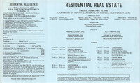 Understanding Residential Real Estate, Video/CLE Seminar Pamphlet, February 15, 1985