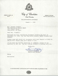 Letter from Frances McCarthy to Brenda Cromwell, August 1, 1990