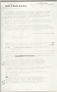 Title of Real Estate, Form 14, State of South Carolina, County of Charleston, Reginald C. Barrett Sr., March 25, 1983