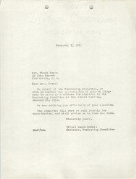 Letter from Laura McFall to Hanah Green, February 9, 1951
