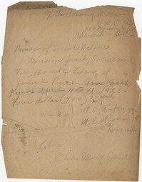 Letter from Cecelia E. Cook to Bureau of Social Welfare, April 1925