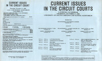Current Issues in the Circuit Courts, Continuing Judicial Education Seminar Pamphlet, October 17, 1985