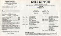 Child Support, Continuing Legal Education Seminar, October 25, 1985