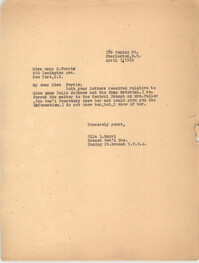 Letter from Ella L. Smyrl to Mary C. Ferris, April 1, 1932