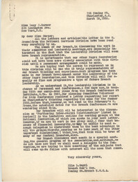 Letter from Ella L. Smyrl to Lucy P. Carner, March 18, 1932