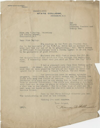 Letter from Robert Shaw Wilkinson to Ada C. Baytop, May 4, 1921