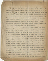 Address to Officers, 1922