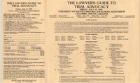A Lawyer's Guide to Trial Advocacy, Video/CLE Seminar Pamphlet, July 19, 1985