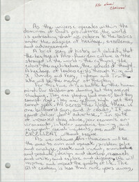 Handwritten Speech, Christopher Brown