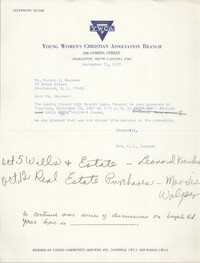 Letter from Christine O. Jackson to Marvin I. Oberman, September 20, 1967