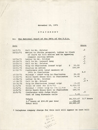 Statement, National Board of the Y.W.C.A. of the U.S.A., November 10, 1971