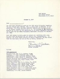 Letter from Christine O. Jackson, October 5, 1967