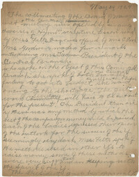 Minutes to the Board of Management, Coming Street Y.W.C.A., May 24, 1924