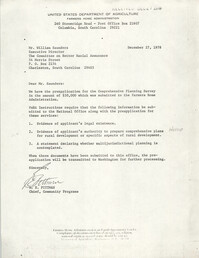 Letter from R. E. Pittman to William Saunders, December 27, 1978