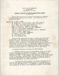 Admiral's Briefing on Minority Educational Program, July 17, 1975