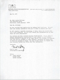 Letter from W. E. Solomon to Bill DeLoach, November 7, 1975