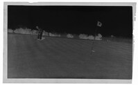 Negative of Golfing at the Ninth