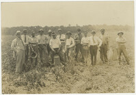 Several Men in a Field During a Fertilizer Inspection (Duplicate)