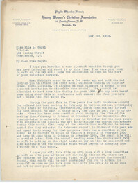 Letter from Y.W.C.A. to Ella L. Smyrl, November 20, 1929