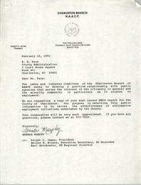 Letter from Brenda Murphy to E.E. Fava, February 10, 1991