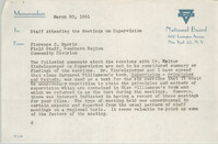 National Board of the Y.W.C.A. Memorandum, March 30, 1951