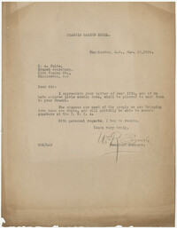 Letter to P. A. Felts, January 18, 1924
