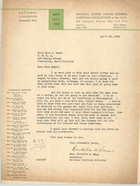Letter from Cordella A. Winn to Ella L. Smyrl, April 26, 1932