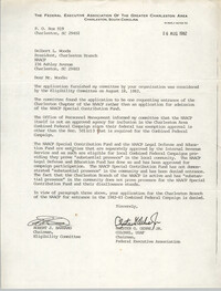 Letter from Robert J. Barnard and Chester G. Oehme, Jr. to Delbert L. Woods, August 26, 1982