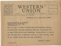 Democratic Committee: Correspondence between Eugene S. Blease and Senator Burnet R. Maybank, June 1944