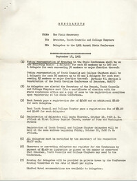 NAACP Memorandum, September 18, 1961